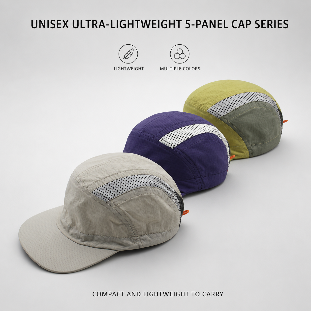 Packable Hat Nylon - Quick Dry Running Cap Men Women