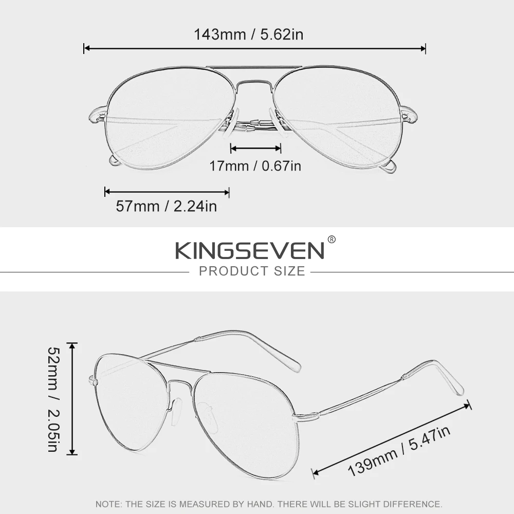 KINGSEVEN Men Polarized Sungla - огляд і ціна Sunglasses Aviator Polarized