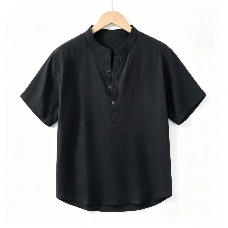 Summer Thin Short-sleeved Shir - огляд і ціна Linen Shirt Breathable