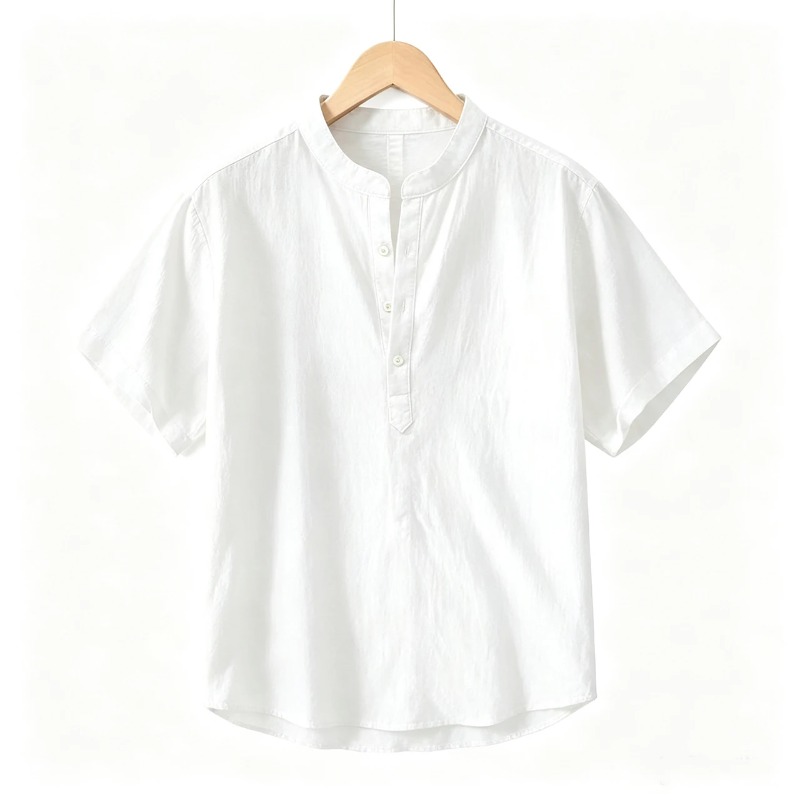 Summer Thin Short-sleeved Shir - огляд і ціна Linen Shirt Breathable