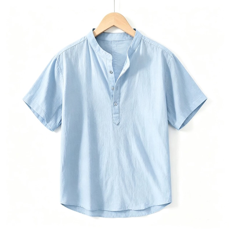 Summer Thin Short-sleeved Shir - огляд і ціна Linen Shirt Breathable
