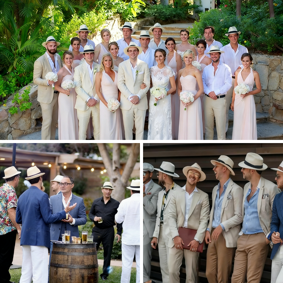 6-48PACK Wedding Straw Fedora  - огляд і ціна Bucket Hat Straw
