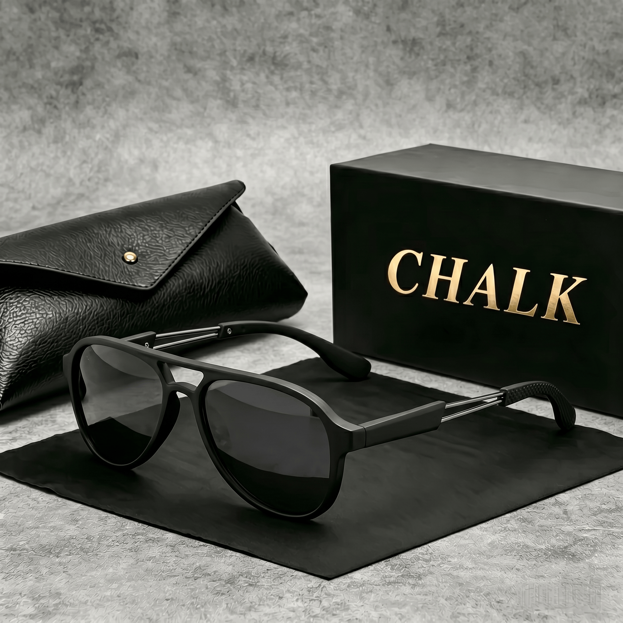 CHALK Men's Vintage Dual-Bridg - огляд і ціна Sunglasses Aviator Polarized
