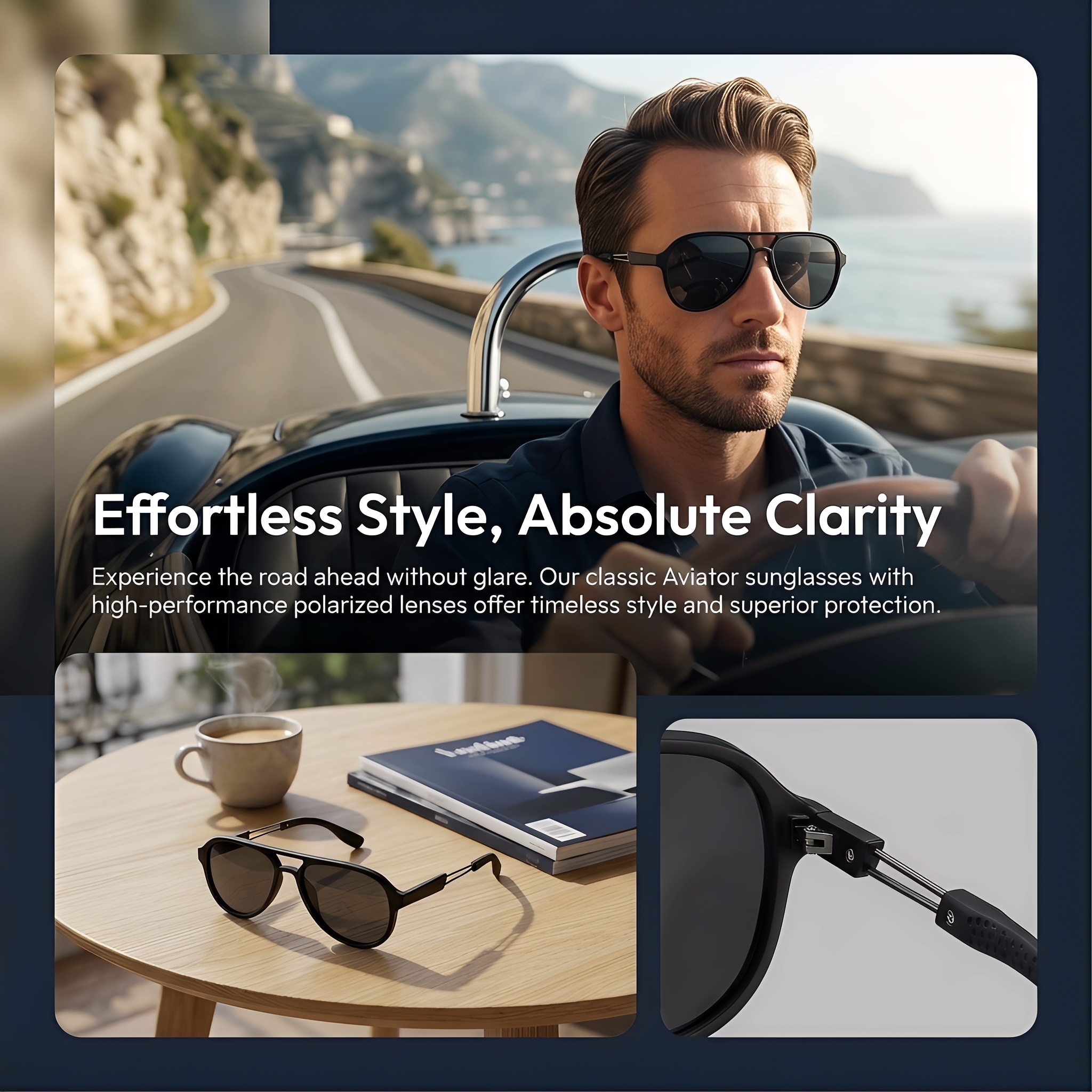 CHALK Men's Vintage Dual-Bridg - огляд і ціна Sunglasses Aviator Polarized