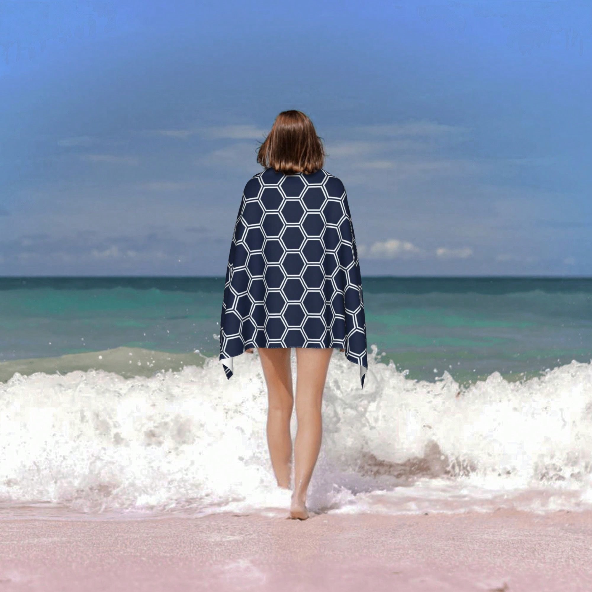 Geometric Pattern Cla1ssic StY - огляд і ціна Beach Towel Large