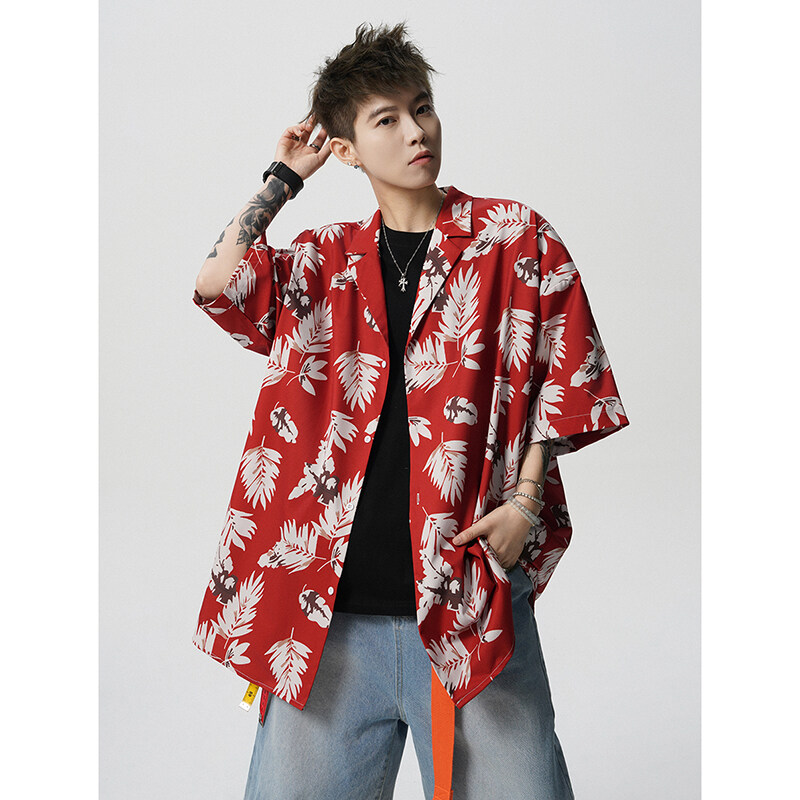 Summer Vintage Floral Print Lo - огляд і ціна Resort Shirt Floral