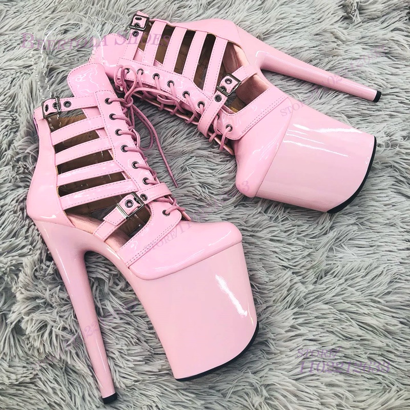 Pink Patent Leather Striped Ho - огляд і ціна Casual Sandal Leather