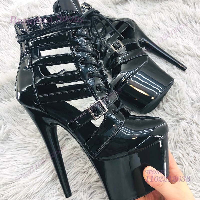 Pink Patent Leather Striped Ho - огляд і ціна Casual Sandal Leather