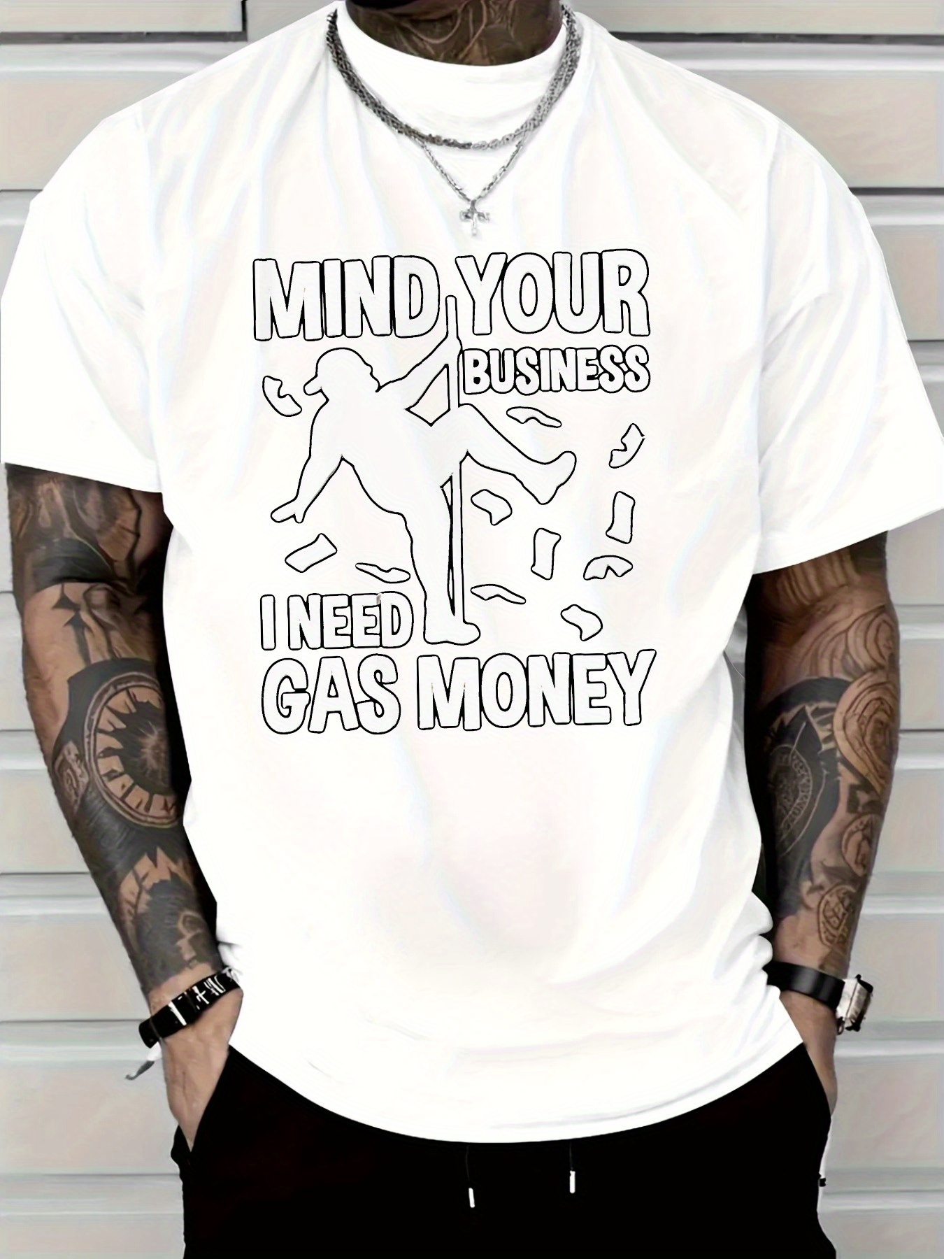 Pure Cotton Men'S T-Shirt with - огляд і ціна Tee Graphic Print