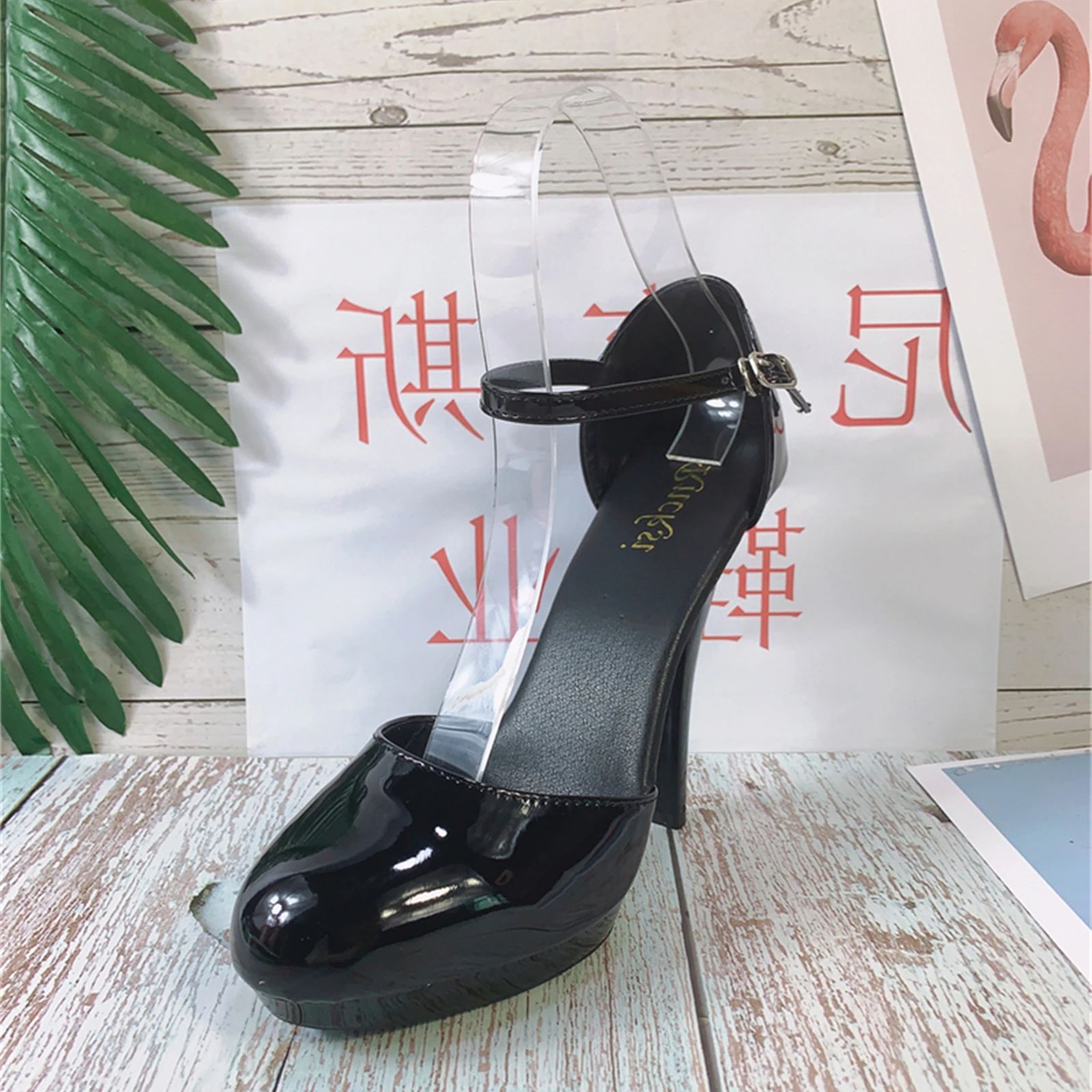 Women's Sexy 13cm High Heels P - огляд і ціна Casual Sandal Leather
