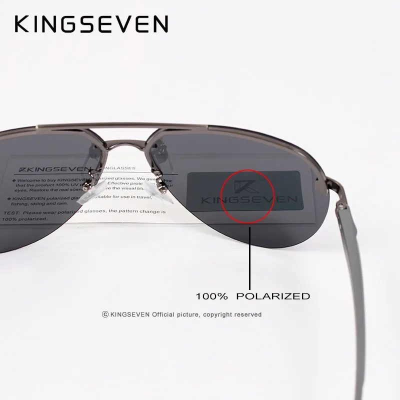 KINGSEVEN  Rimless Pilot Sungl - огляд і ціна Sunglasses Aviator Polarized