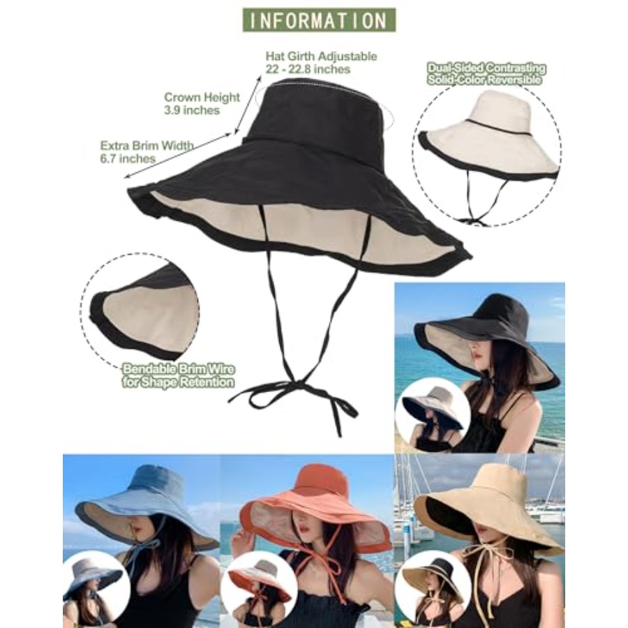 Extra Wide-Brim Sun Hats Women - огляд і ціна Packable Hat Nylon