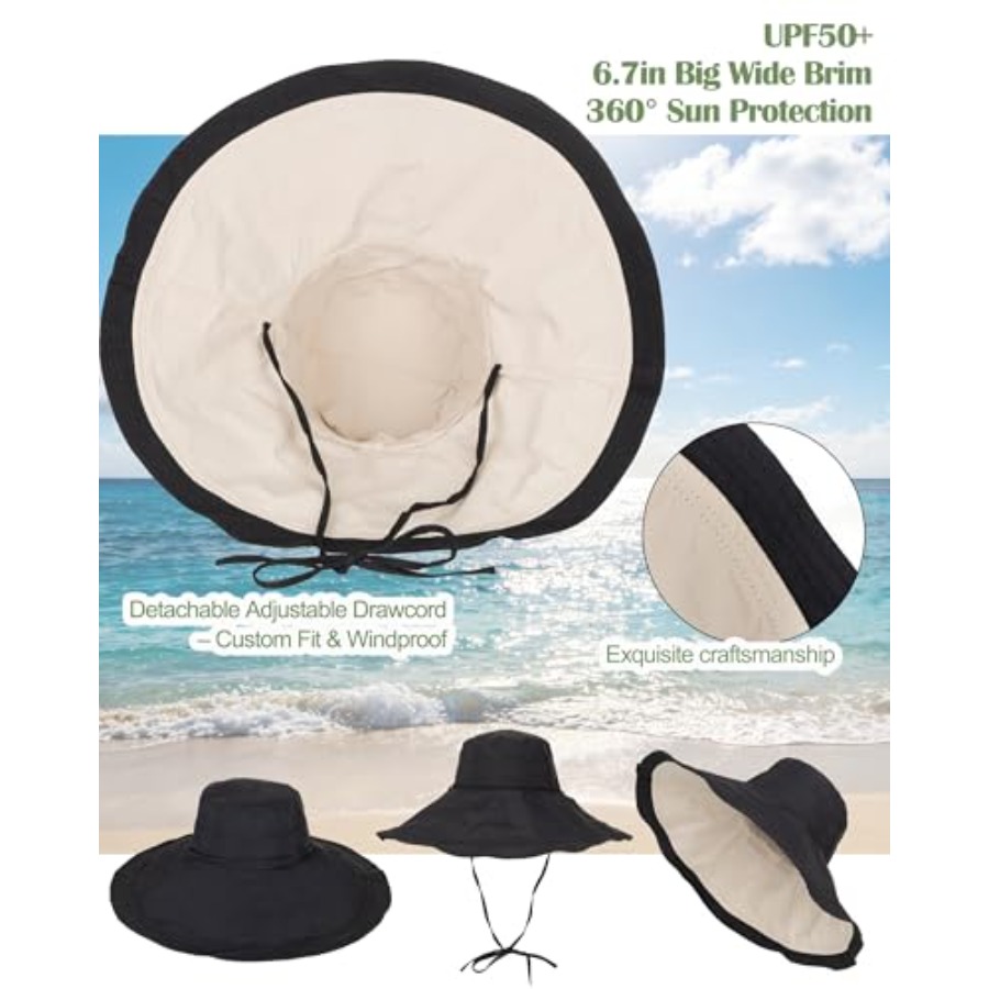 Extra Wide-Brim Sun Hats Women - огляд і ціна Packable Hat Nylon