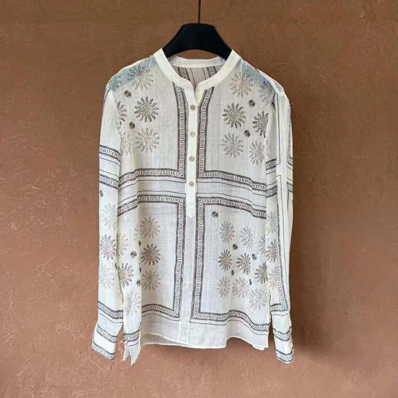 Women New Design Loose Tempera - огляд і ціна Resort Shirt Floral
