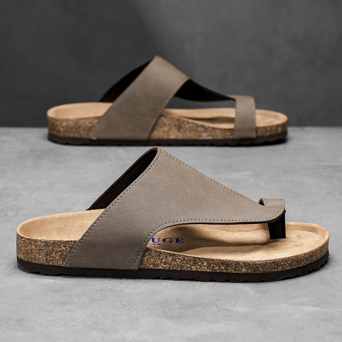 Big Size 48 49 Cork Slippers M - огляд і ціна Flip Flop Leather Men