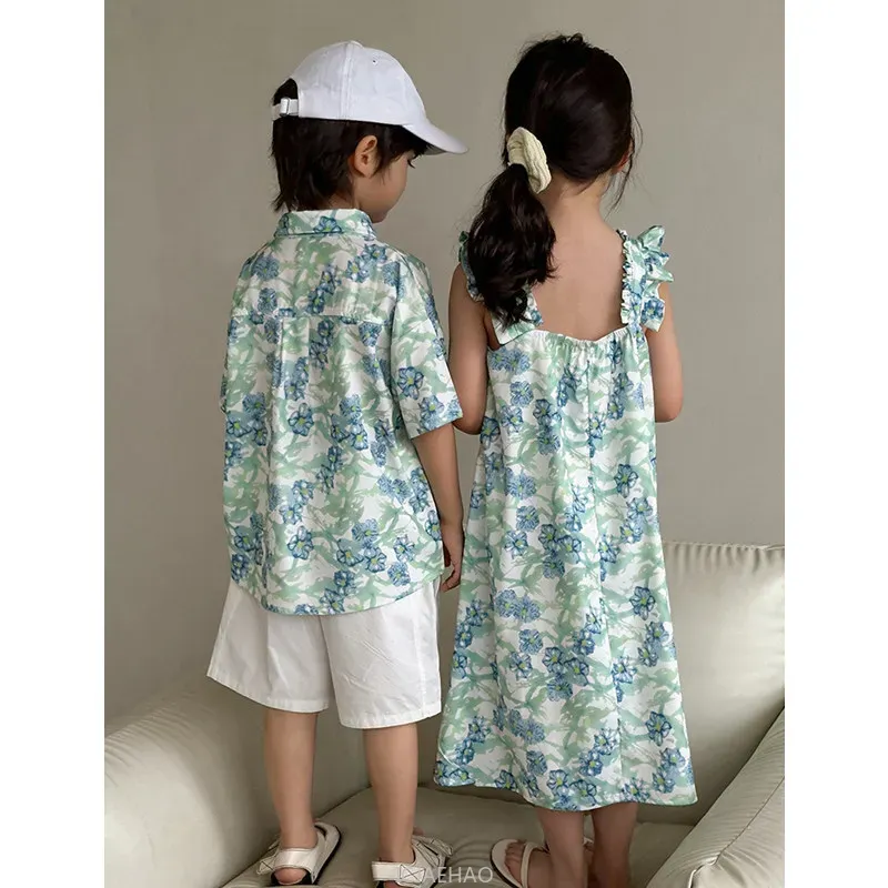 Look Boys Shirts Korean Childr - огляд і ціна Resort Shirt Floral