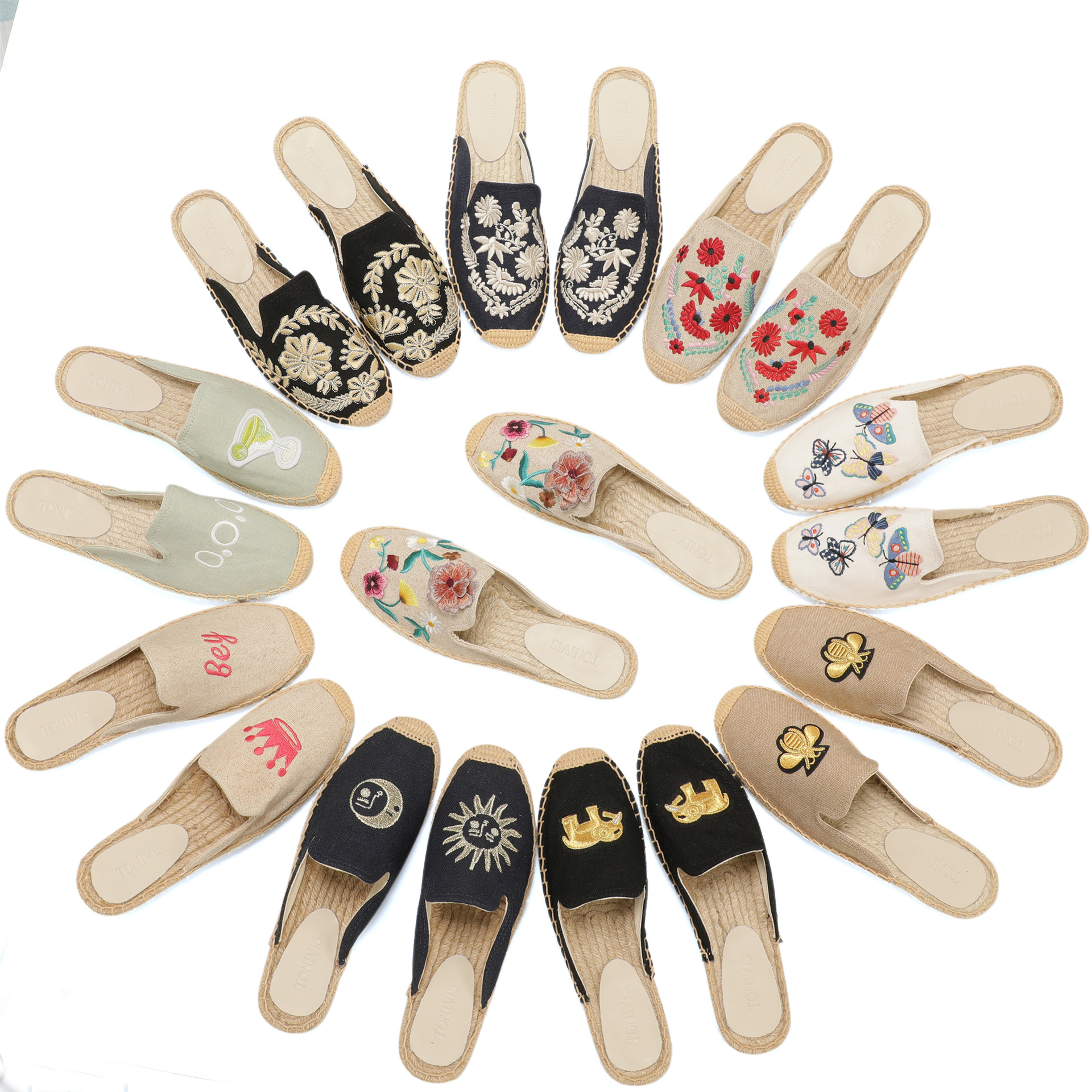 Women Floral Embroidered Espad - огляд і ціна Espadrille Slip On