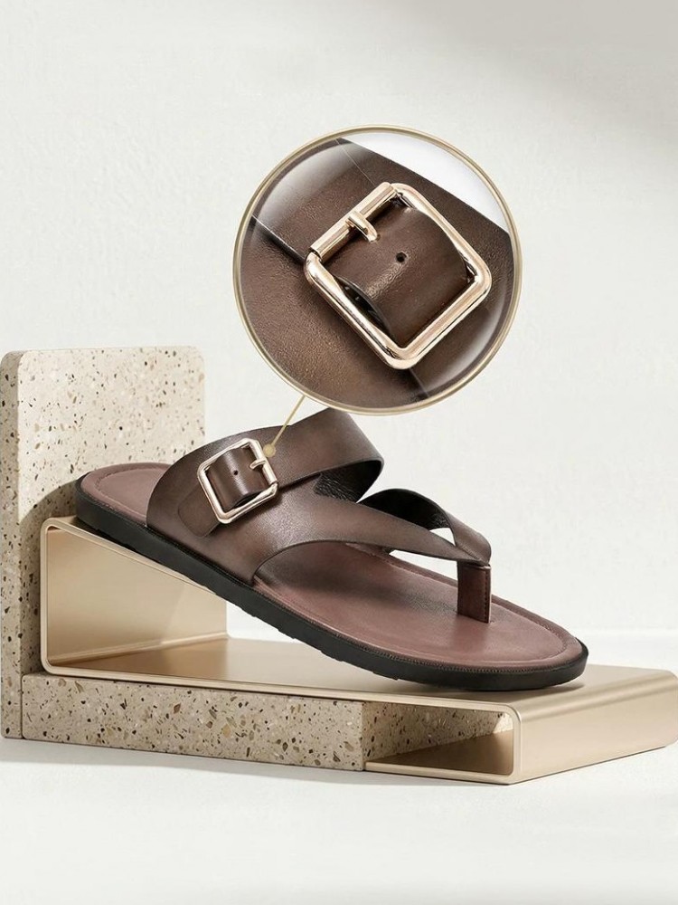 Outside Summer Mens Flat Shoes - огляд і ціна Flip Flop Leather Men