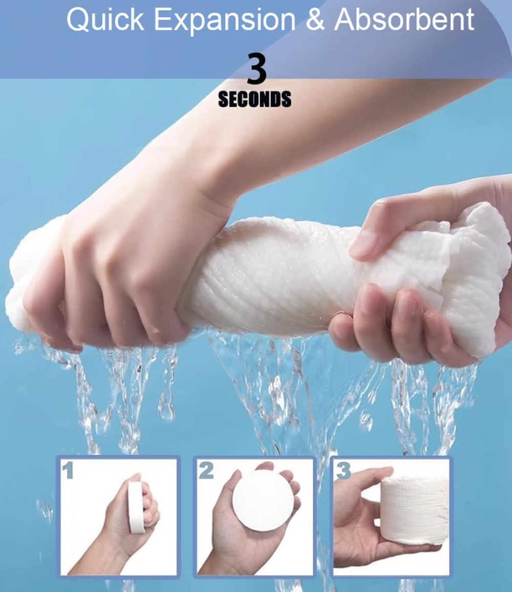 6 Packs Large Compressed Towel - огляд і ціна Beach Towel Large