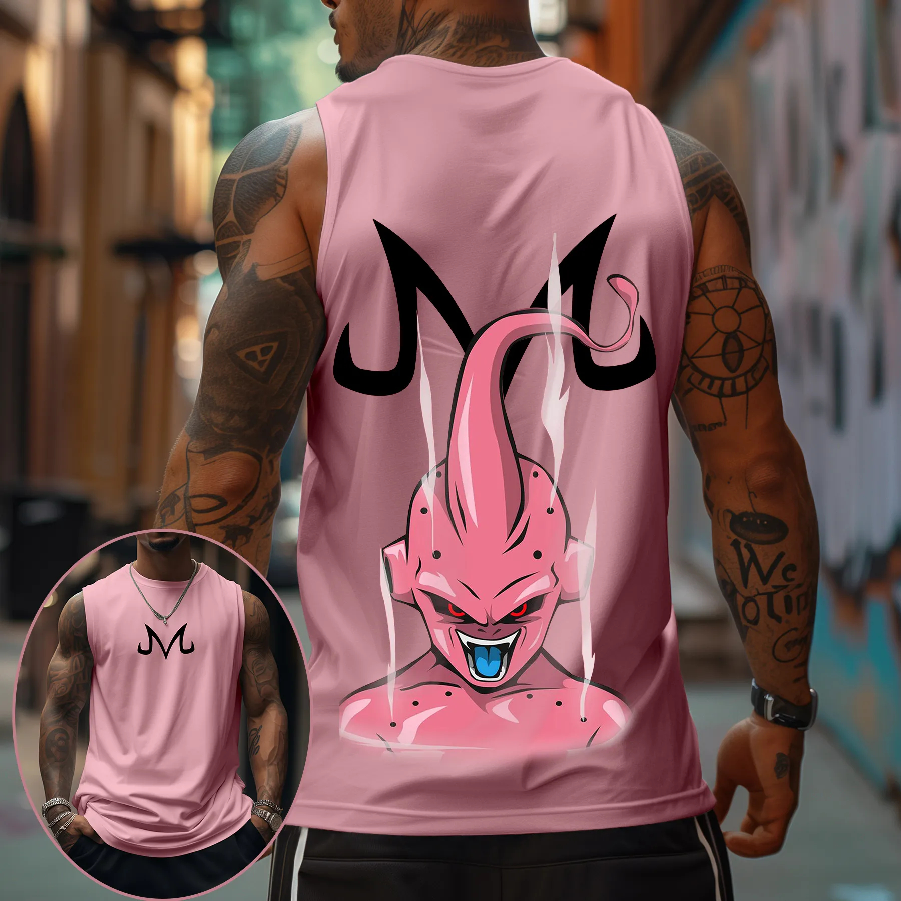 Majin Buu Dragon Ball Anime Pr - огляд і ціна Tank Top Muscle