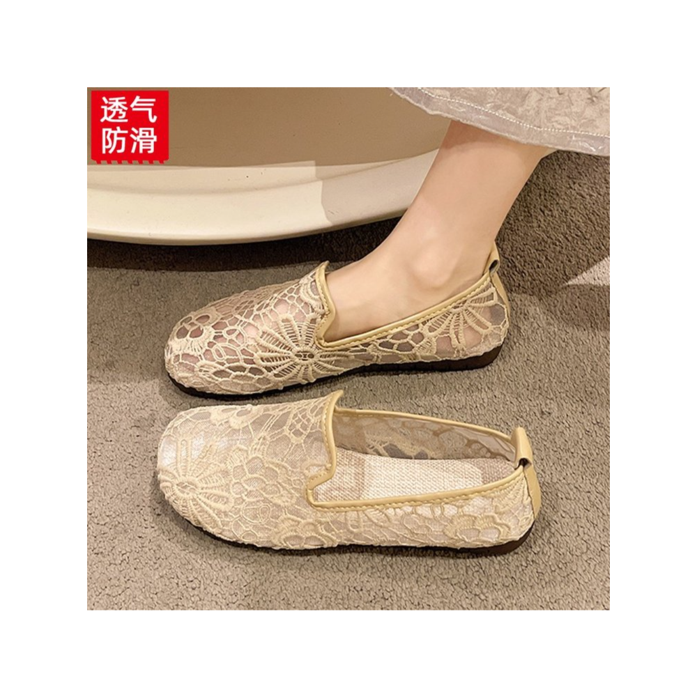 Chic Lace Mesh Hollow Out Espa - огляд і ціна Espadrille Slip On