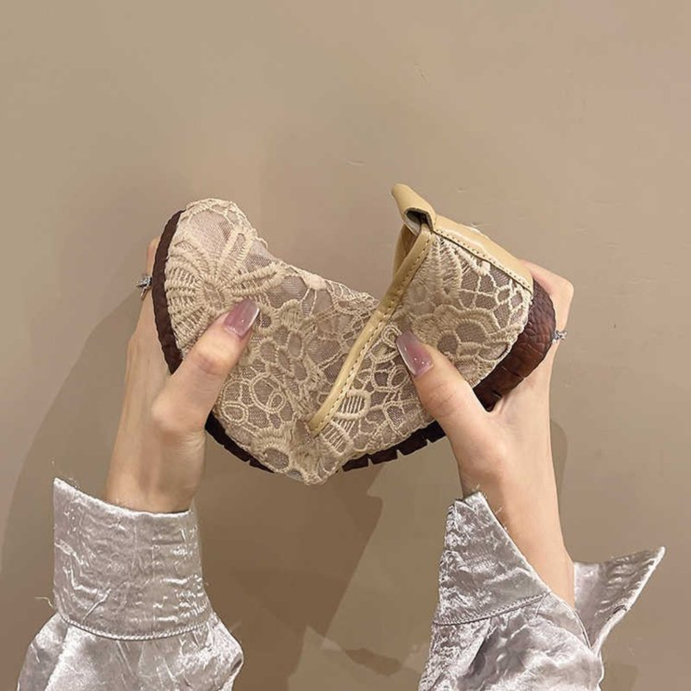 Chic Lace Mesh Hollow Out Espa - огляд і ціна Espadrille Slip On