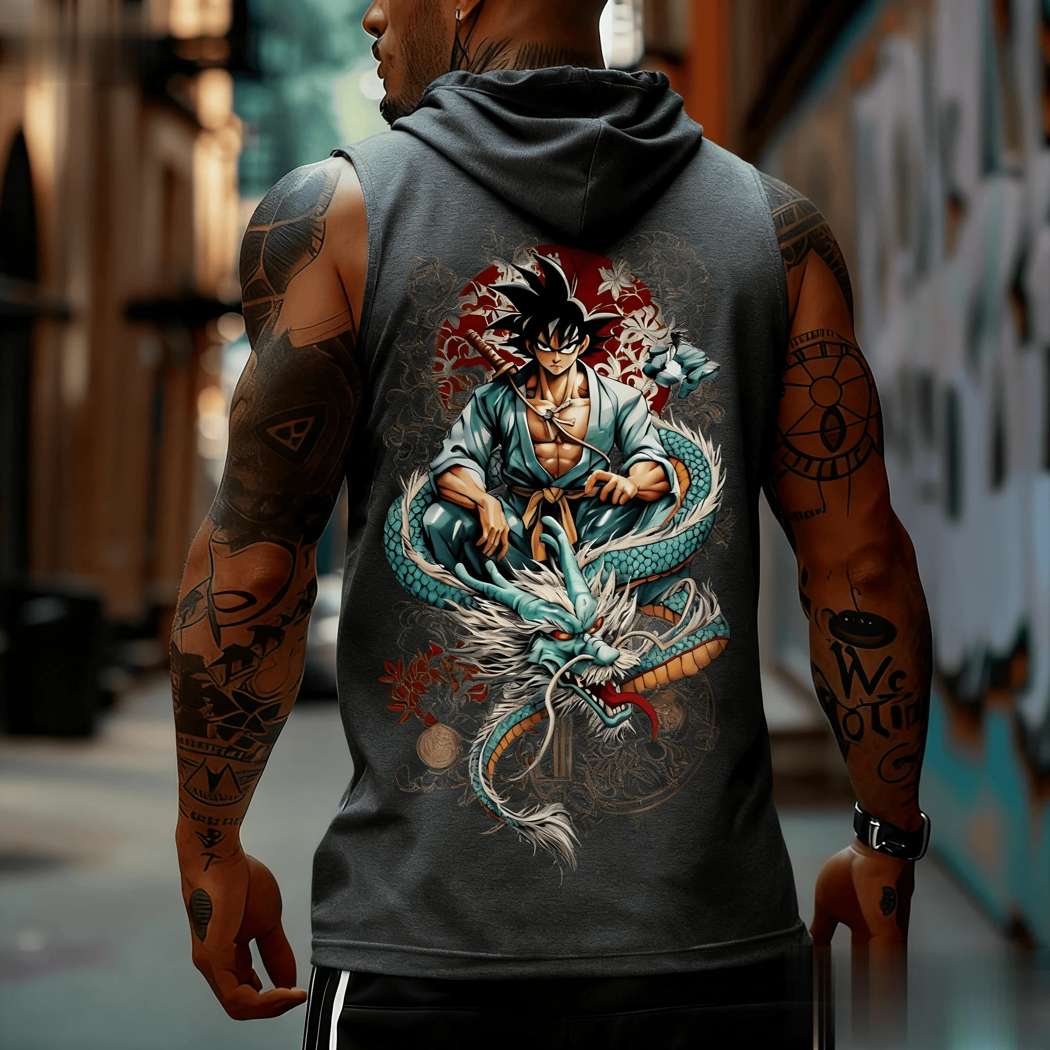 Dragon Ball Goku Anime Men Tan - огляд і ціна Tank Top Muscle