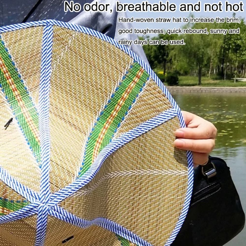 New Wide Brim Straw Hat Foldab - огляд і ціна Bucket Hat Straw