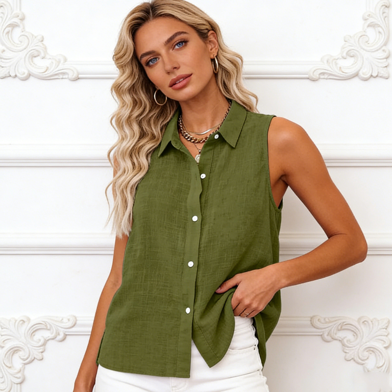 New Women's Shirt Fashion Summ - огляд і ціна Shirt Camp Collar