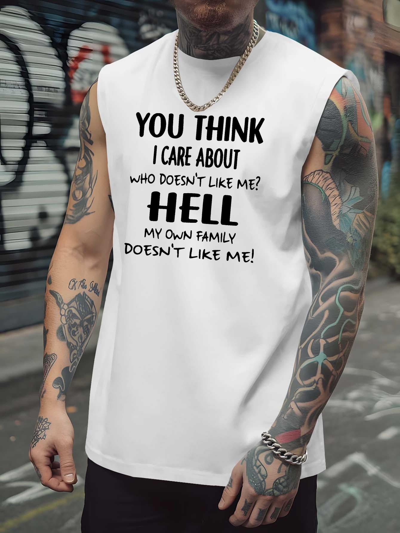 Men's Fun Quotes Sleeveless Mu - огляд і ціна Tank Top Muscle