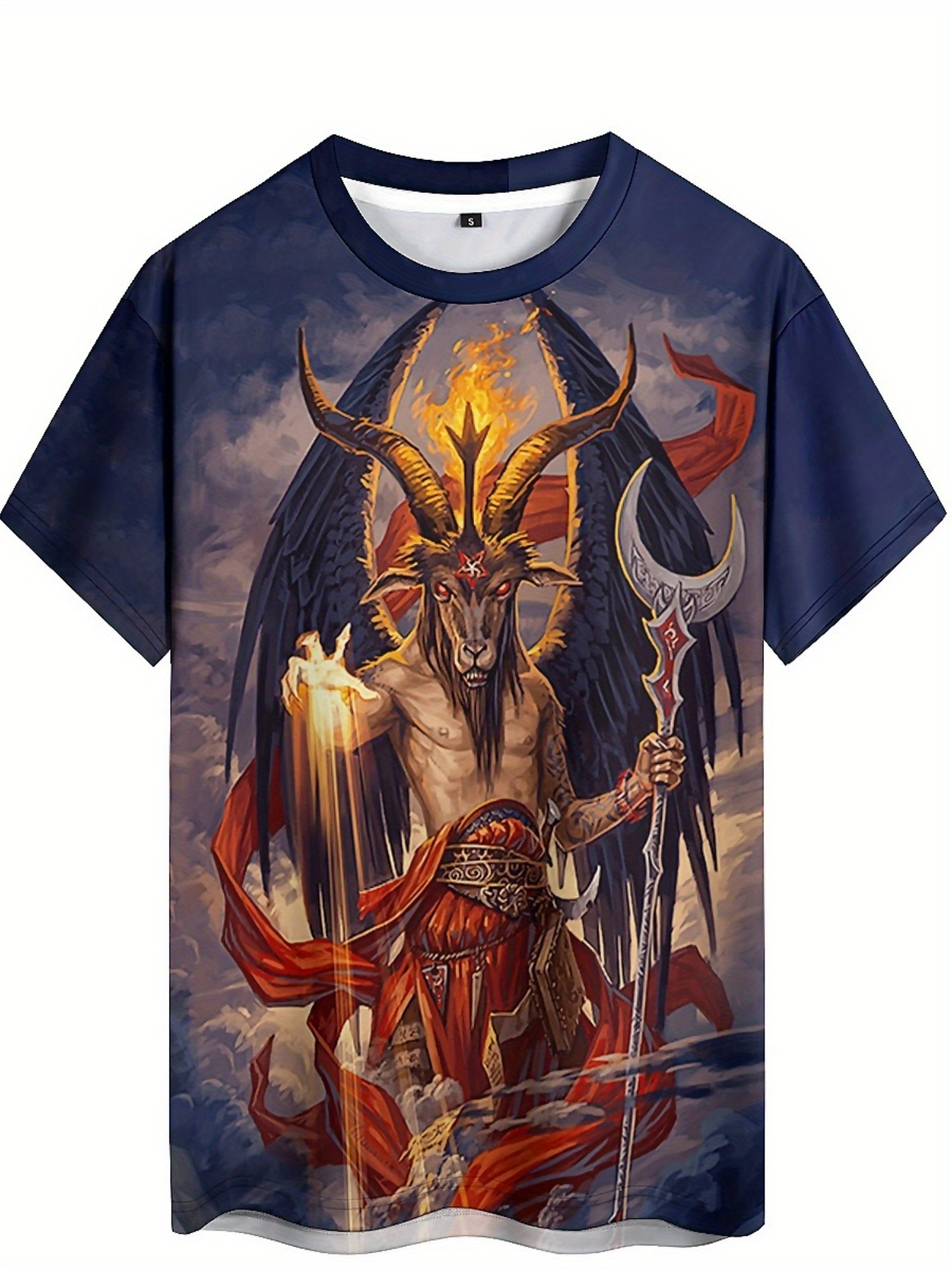 Men's 3D Demon Print T-Shirt | - огляд і ціна Tee Graphic Print