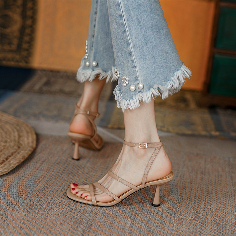 Meotina Sandals Women Shoes Sq - огляд і ціна Casual Sandal Leather