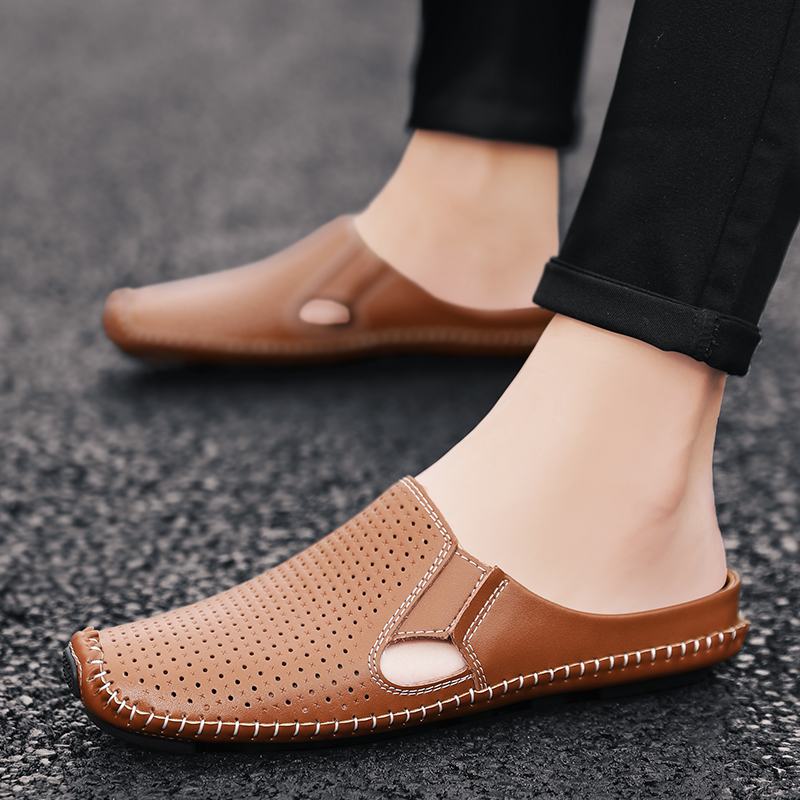 Half Slipper for Men Sandals 2 - огляд і ціна Flip Flop Leather Men