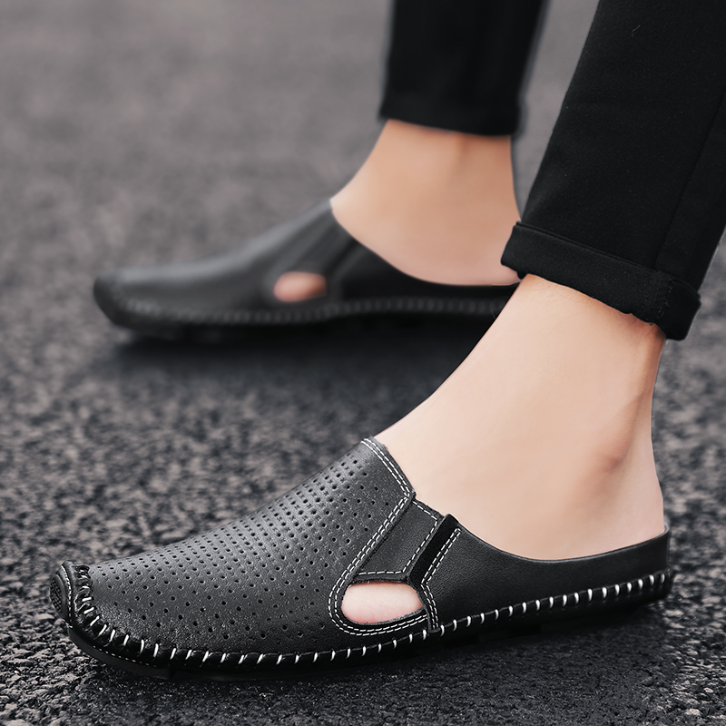 Half Slipper for Men Sandals 2 - огляд і ціна Flip Flop Leather Men